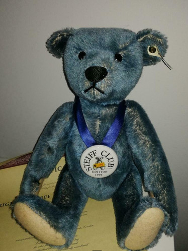 Steiff teddy blau edition - blau, 1994
