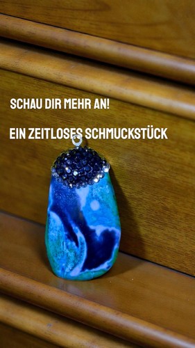 Blauer achat anhänger - achat,