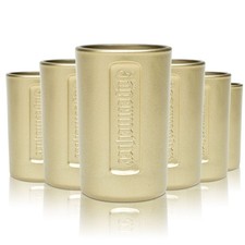 6x Jägermeister Glas Shot Stamper 2cl Gold Schnapsglas Kräuterlikör Kurze Gläser