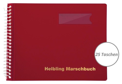 Rotes marschbuch querformat - marschbuch,