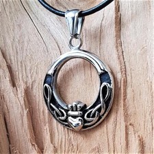 Claddagh Ring Schmuck Anhänger "JOYCE" aus Edelstahl