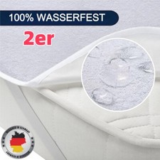 2 Stück Matratzenauflage Waschbar Inkontinenzunterlage Matratzenschoner Auflage