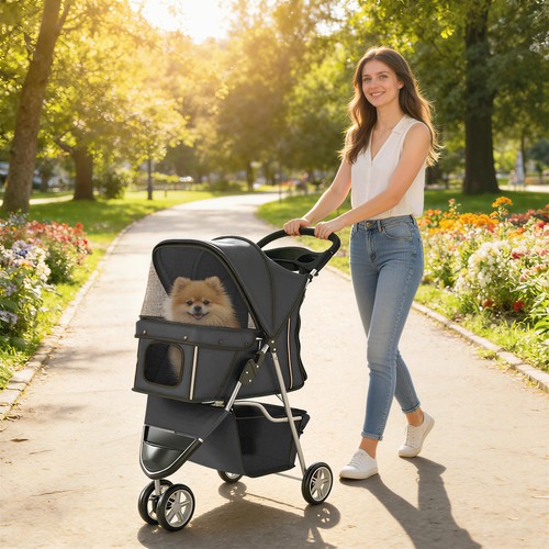 Pawhut hundewagen faltbar - hundewagen,