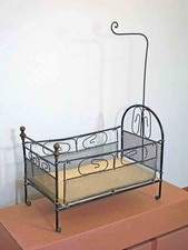 Antikes Puppenbett Messing