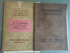Anleitung zum Gebrauch von Mikroskopen, div. Schriftverkehr, Beschreibungen