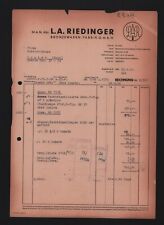 AUGSBURG, Rechnung 1950, MAN Abteilung L. A. Riedinger Bronzewaren-Fabrik GmbH