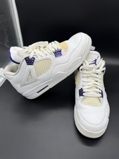 Nike Air Jordan 4 Metallic Purple White Silver Court  2020 - 46 (EU) US 12 IV
