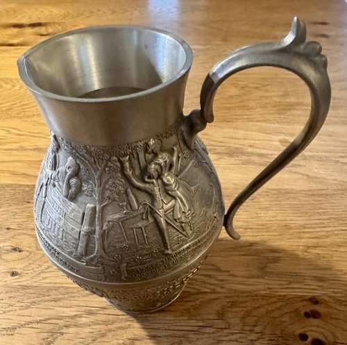 Krug aus zinn bäuerliches - zinn,,