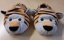 Warmies Kinder Hausschuhe "Tiger" 19cm ca. Größe 28-30 Slippies microwellenfähig