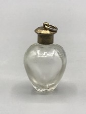 Seltenes Kleines Glas Flakon Alt Antik Anhänger Apfel Parfüm Parfum Rarität