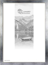 Bilderrahmen CLAMARO Silber Gebürstet Collage nach MaßFSC®Holz Modern eckigM3016