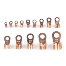 Ring Kabelschuhe Crimp +/- Pole Batterie Akku Auto Kupfer M4-M16 10A bis 600A