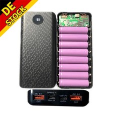 Powerbank Case 18650 Akku Schnellladegerät Box Shell Nein Batterie schweißfrei