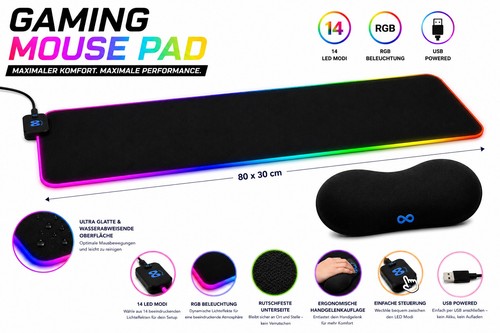 Rgb gaming mouse - mouse, pad