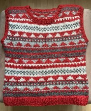 Weste Pullunder handgestrickt