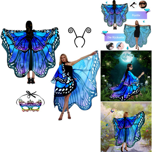 Schmetterling kostüm damen - schmetterling,