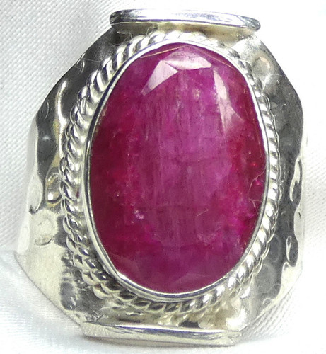 Rubin ring 925 silber - 💝,