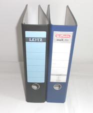 2 Stück Doppelordner 1 x blau Kunststoff LEITZ + 1 x beschichteter Karton SIGMA
