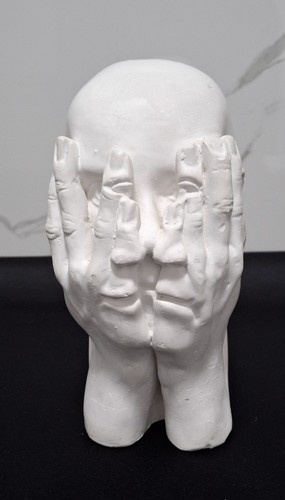 Gips skulptur kopf - , maske