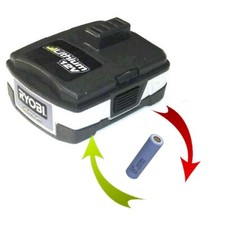 Akkureparatur Zellentausch fü Ryobi 1220  Akku  12 V Li  mit 1,5 Ah 