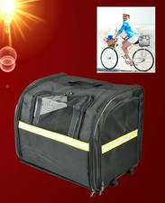 Hunde Katze bis 6 kg 🐶🐱 PACKTASCHE FÜR FAHRRAD GEPÄCKTRÄGER Reise Transportbox