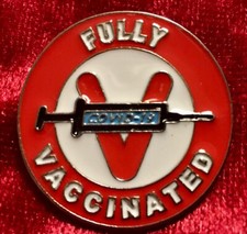 Corona Geimpft ,Pin, Abzeichen, Rettungsdienst, Arzt, Sanitäter, Feuerwehr