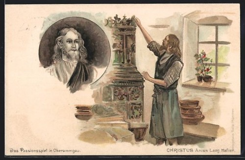 Künstler oberammergau - künstler-ak,