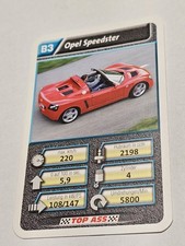 Opel Speedster  - rot - B3 - Einzelkarte - Quartett  (5)