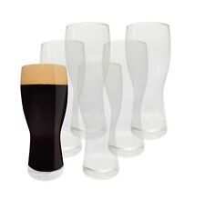 6 x Bierglas Schwarzbierglas