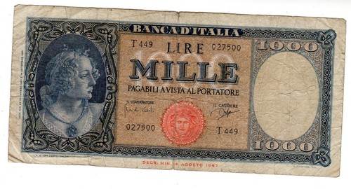 Italien italy italia banknote - italia,