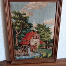 Gobelinbild handgestickt - gobelinbild,
