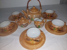 Japanisches Chinesisches Tee Service für 6 Personen komplett   Geisha in Tasse