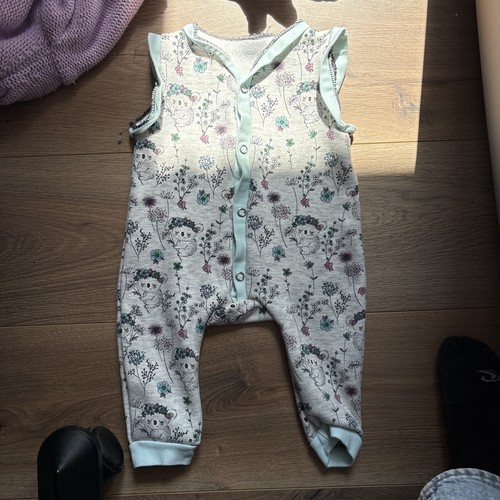 Strampler grau koala handmade - grau,