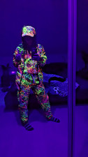 UV Schwarzlicht Jacke, Hose