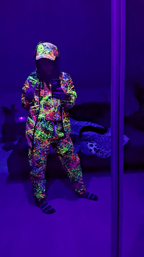 Schwarzlicht jacke hose - uv,