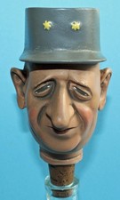 Alter ACHATIT Zierkorken Charles de Gaulle / Flaschenkorken / Bottle Stopper