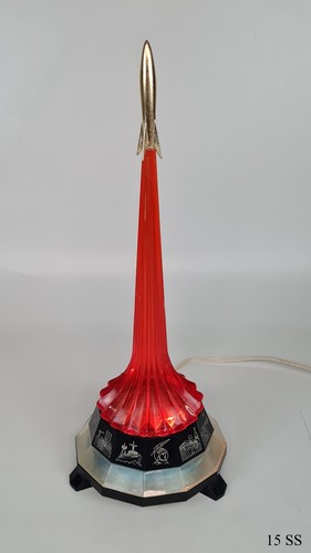 Space age raketenleuchte - space,
