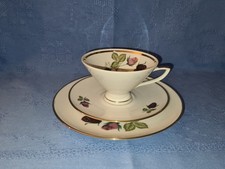 Winterling Röslau - Sammeltassen-Gedeck 3-teilig – Weiß mit Golddekor – Vintage