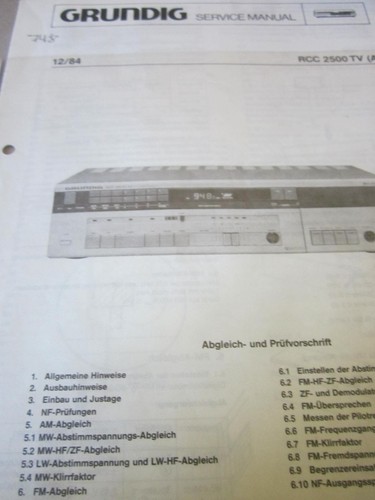 Grundig rcc 2500 1984 - grundig, tv