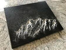 Gedenkstein Grabstein Grabtafel Granit Liegeplatte mit Relief Berglandschaft NEU