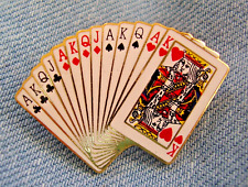 Pin Spielkarten Skatblatt Skat Poker Pokern Romme Canasta