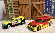 Hot Wheels 2.8” FLIGHT '03 Diecast Toy CAR Model MATTEL RED  + YELLOW 2002