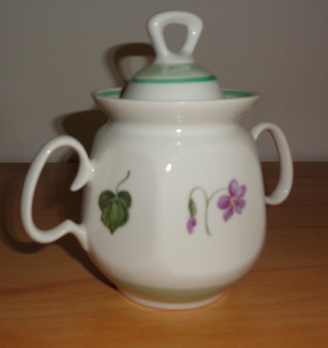 Vintage porzellan zucker dose - vintage, zucker-dose