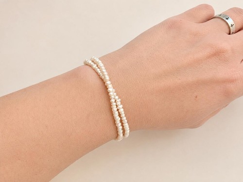 Braut perlenarmband reihig - braut, 2-reihig