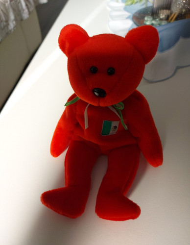 Beanie baby teddy rot mit - rot,