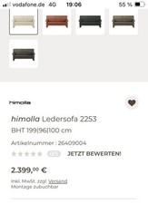 Himolla  leder sofa 2253 sitz garnitur