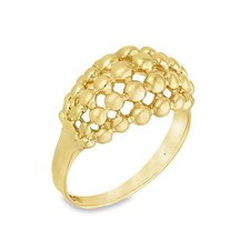 Schnapsring 9 kt Gelbgold - Größe M1/2 - 11 mm