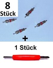 Ventilschrauber + 8 Ventileinsätze Ventil Einsätze Ventildeher Ventileinsatz