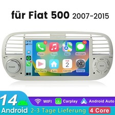 7" Für Fiat 500 2007-2015 Apple Carplay Android Autoradio GPS Navi WiFi BT RDS