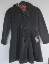 Grauer Fleecemantel von